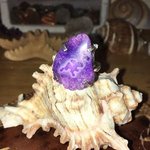 Dyed Solar Quartz Ring